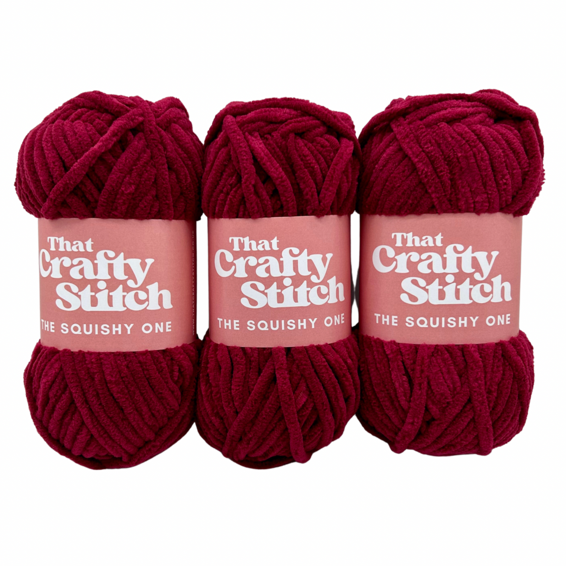 super chunky chenille yarn - cherry red