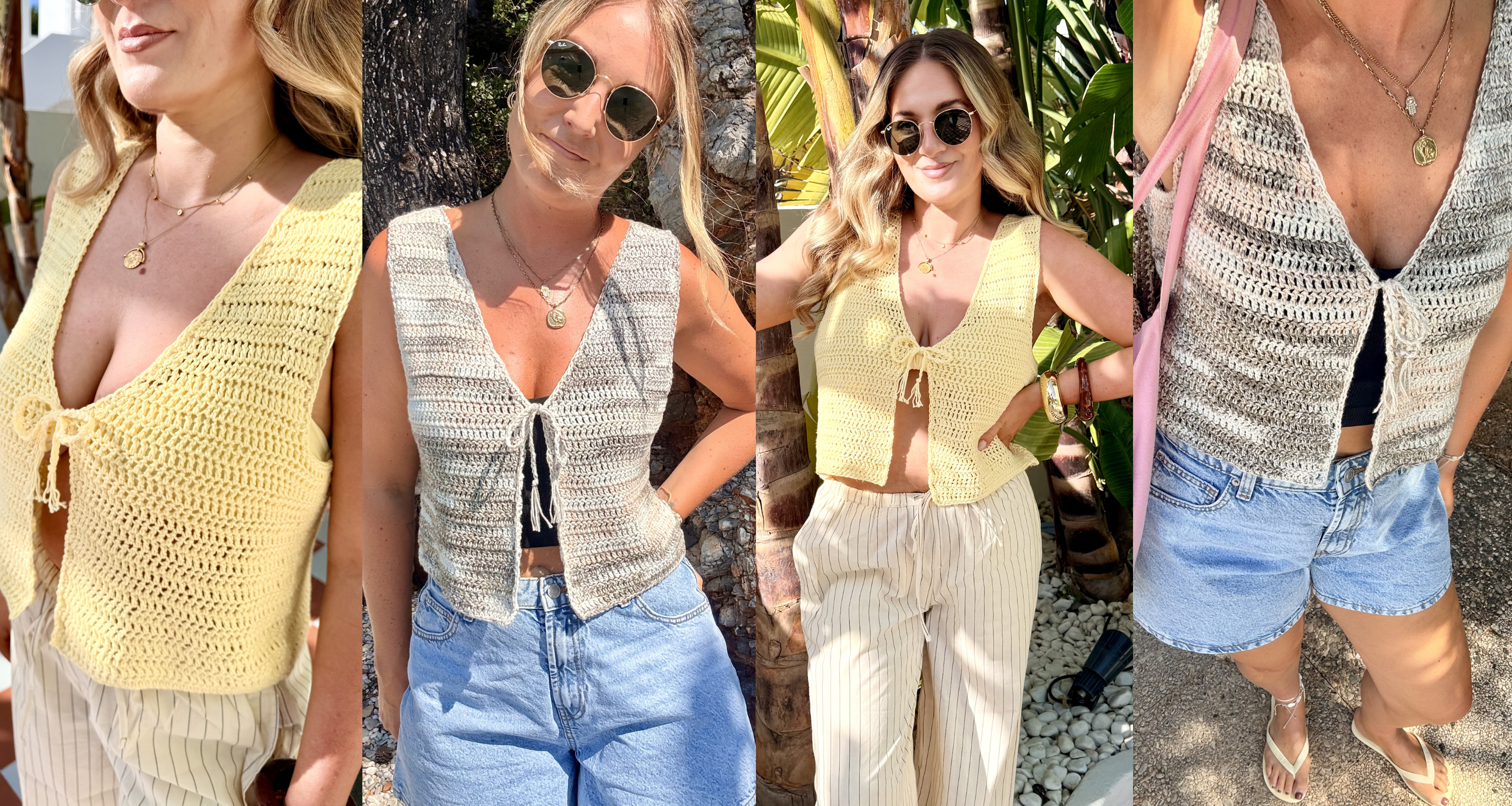 The Dani Tie Top - Crochet Kit and Digital Pattern