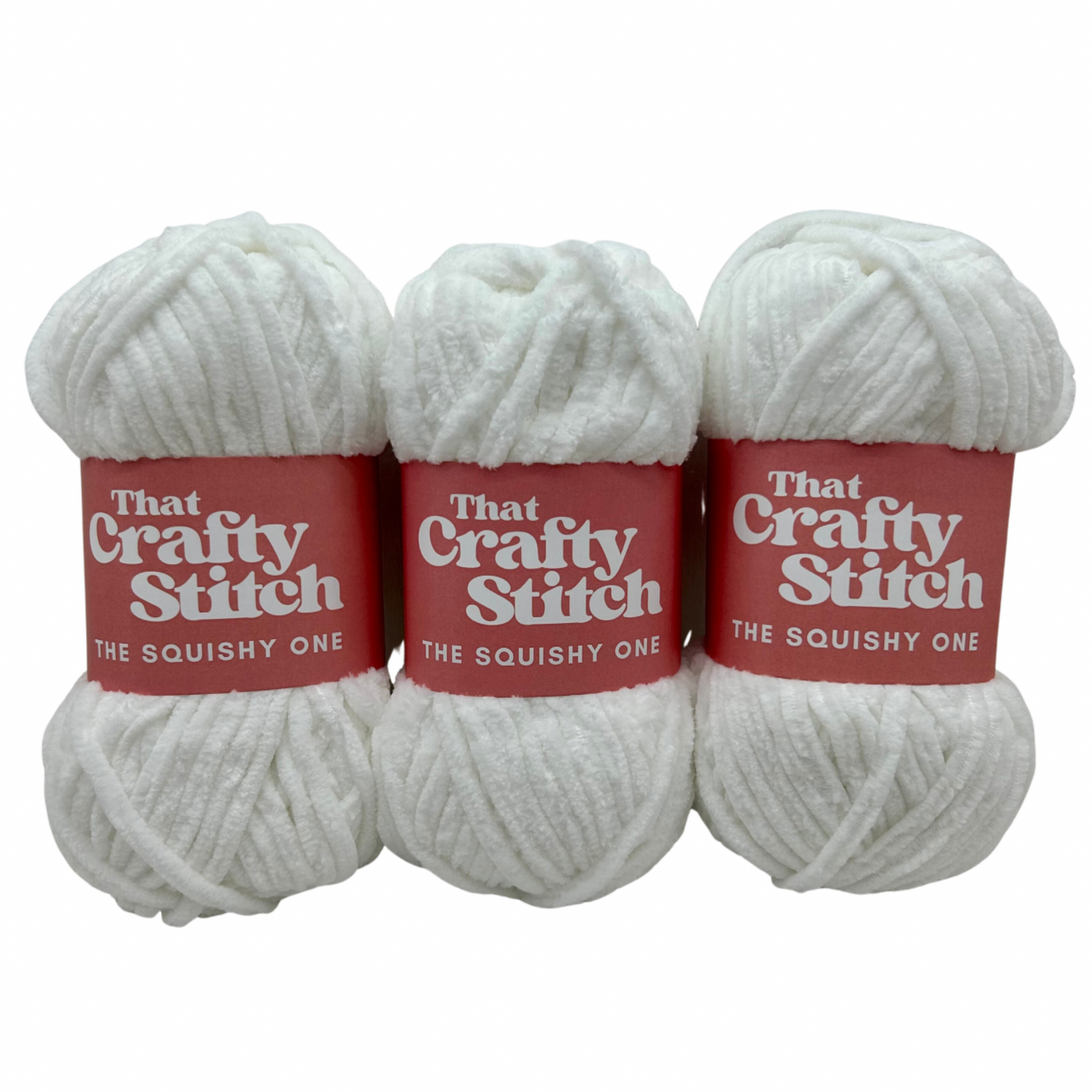 super chunky chenille yarn - white