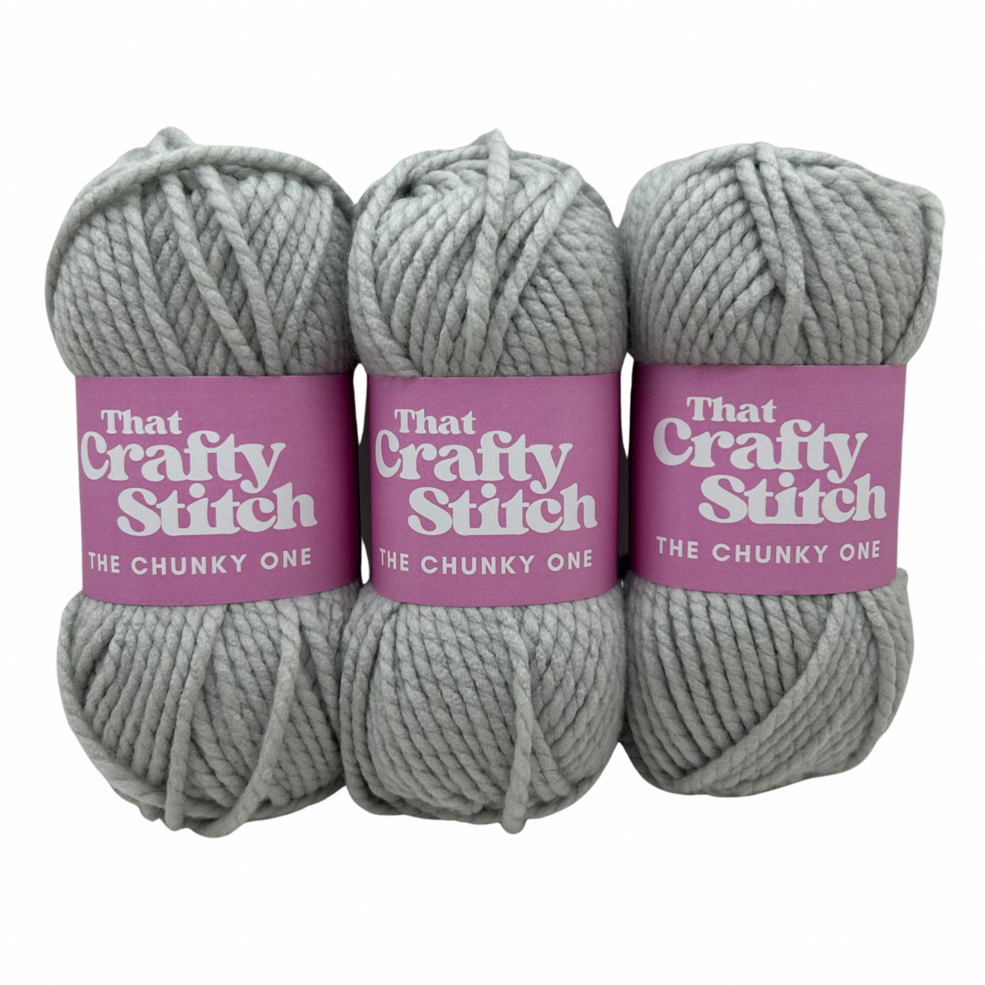 Soft grey super chunky yarn