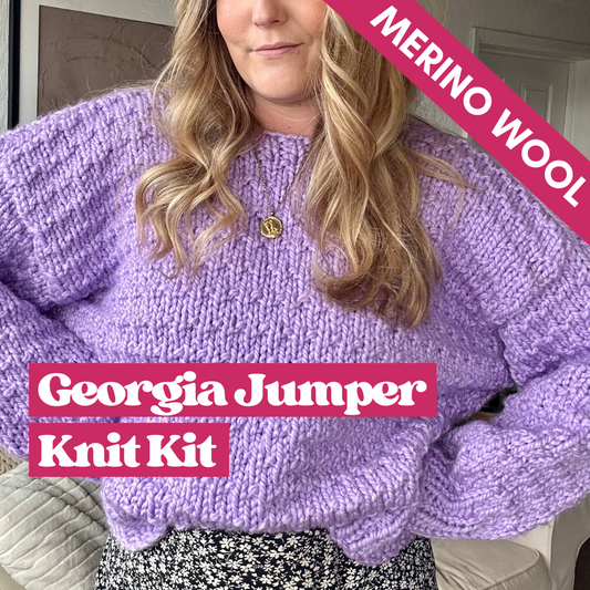 luxury merino wool chunky jumper knitting kit