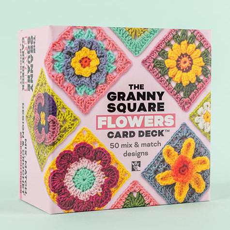 Crochet flower granny square card deck | flower granny squares | crochet