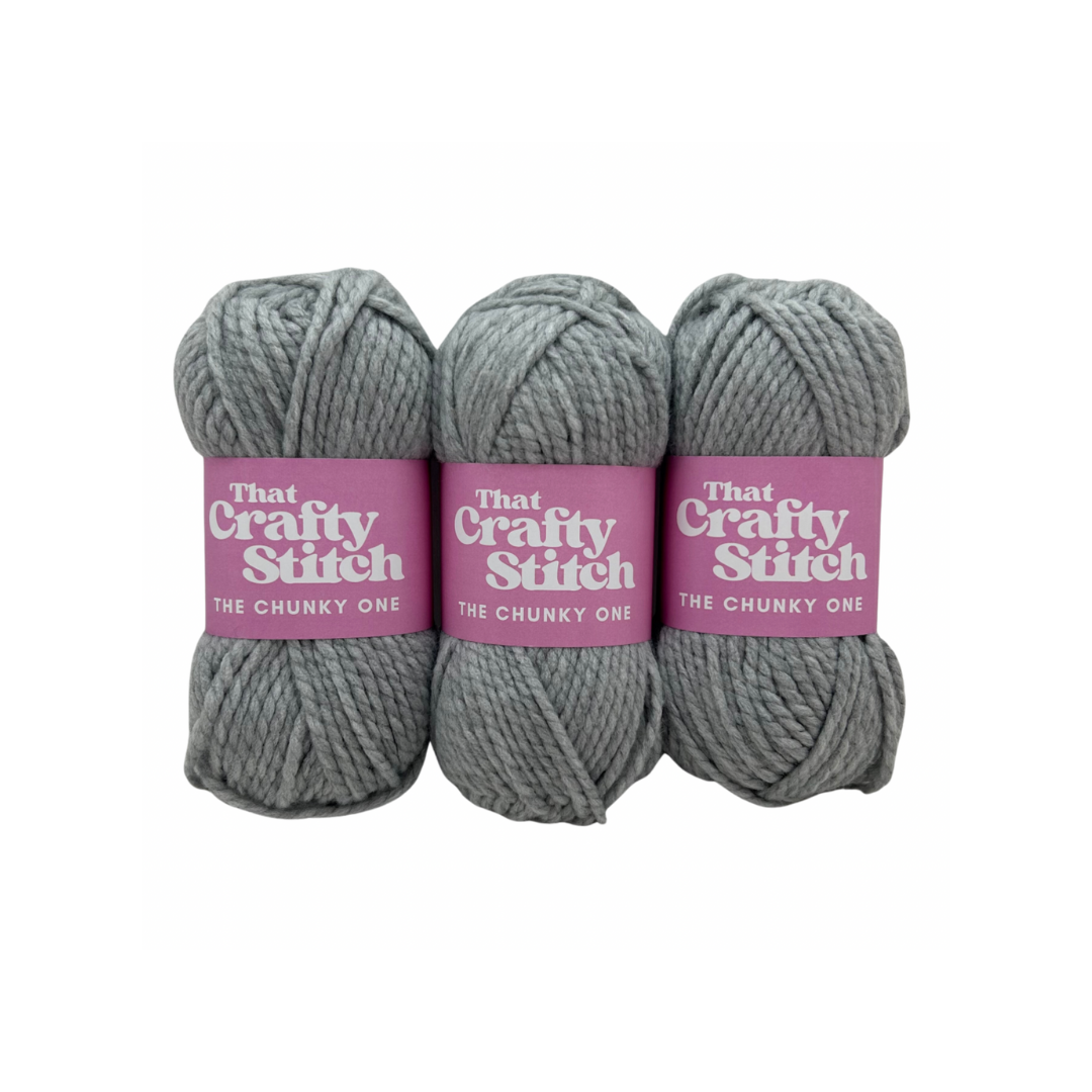 Grey Super chunky yarn bundle