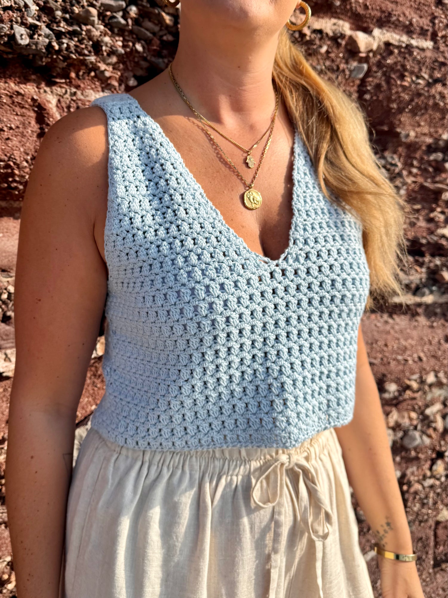 The Mabel Cami - DK Cotton cami top | Summer crochet project