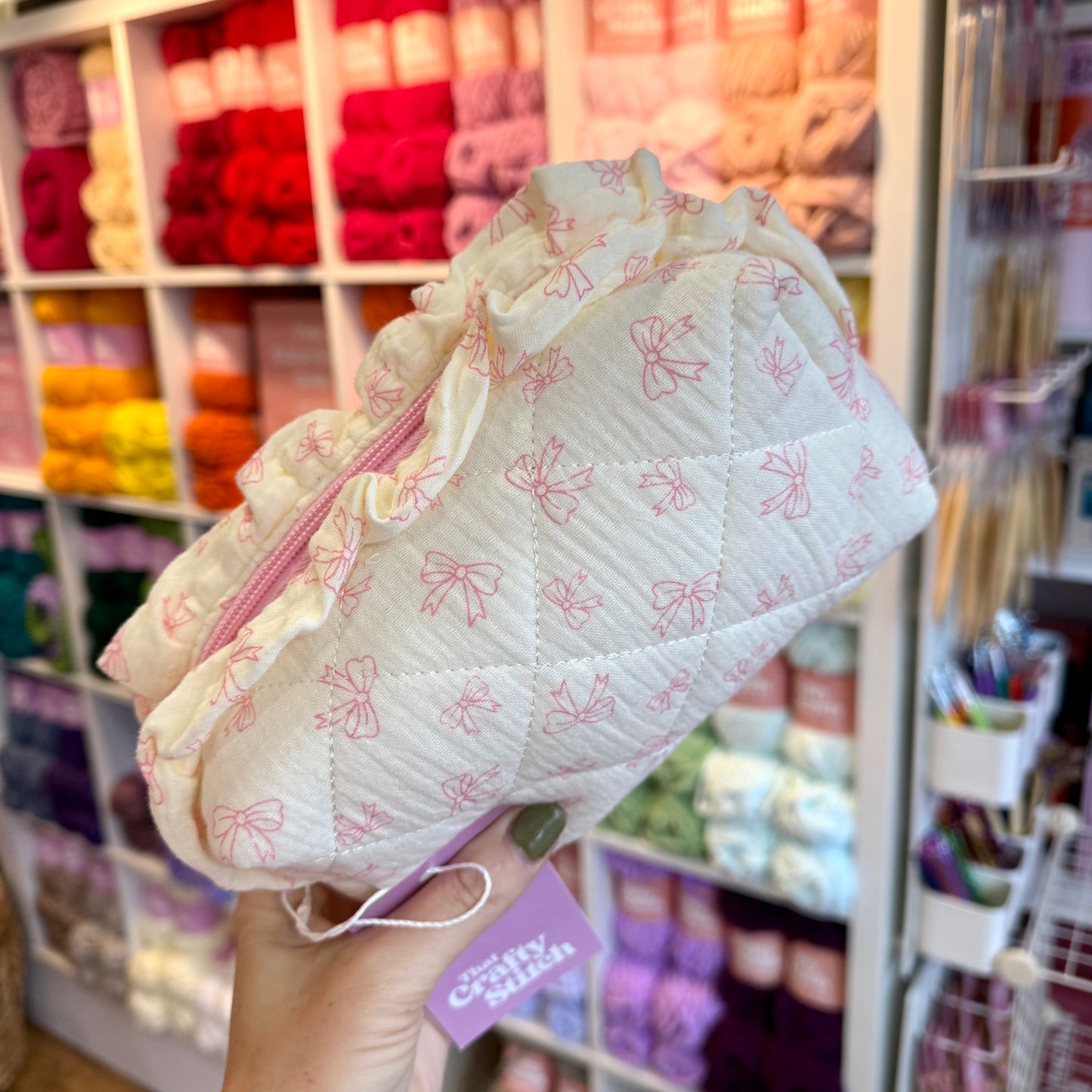 MINI PROJECT BAG - Frill Bows