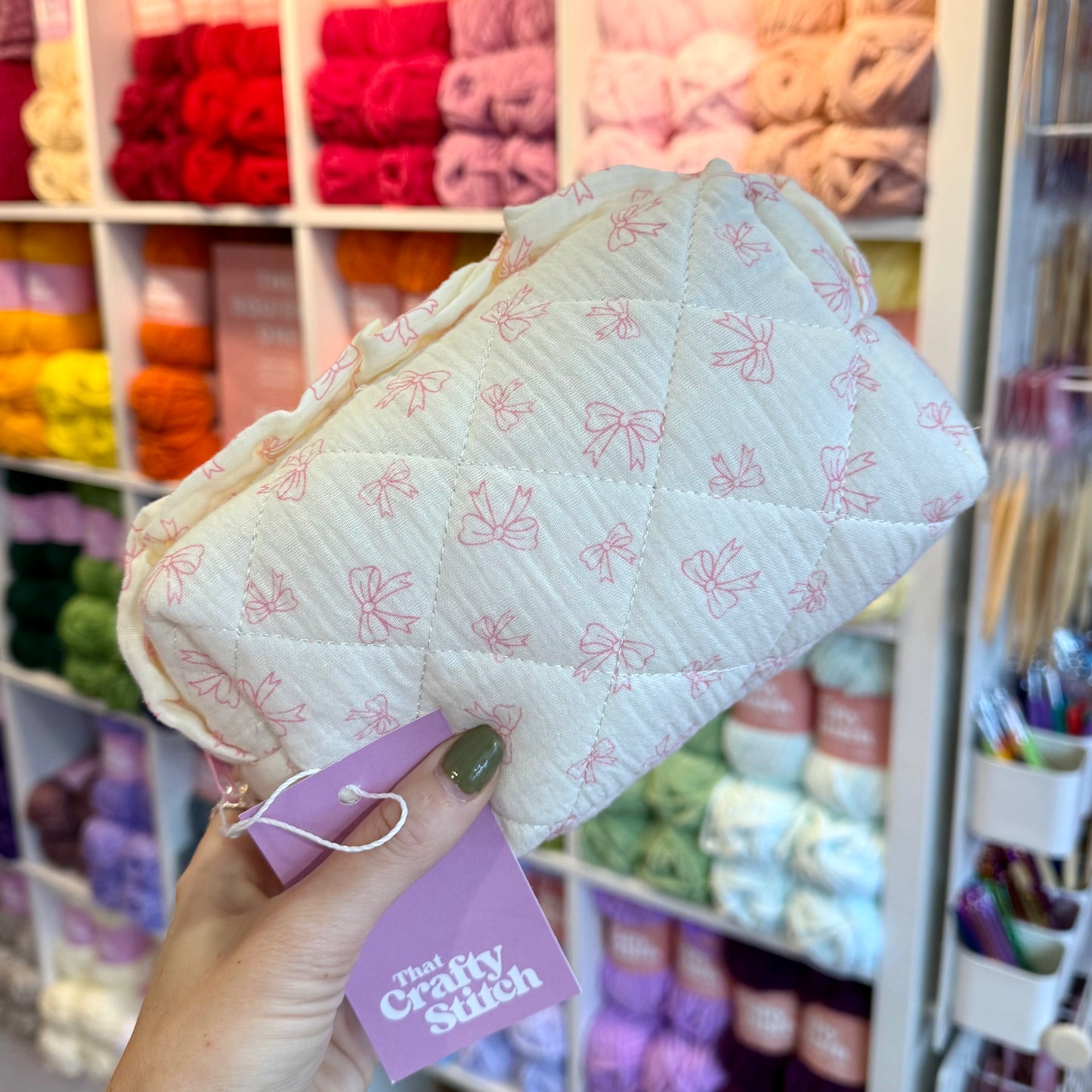 MINI PROJECT BAG - Frill Bows