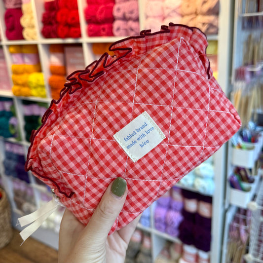 MINI PROJECT BAG - Frill Gingham