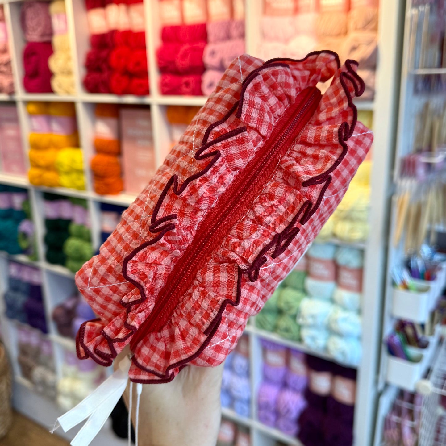 MINI PROJECT BAG - Frill Gingham