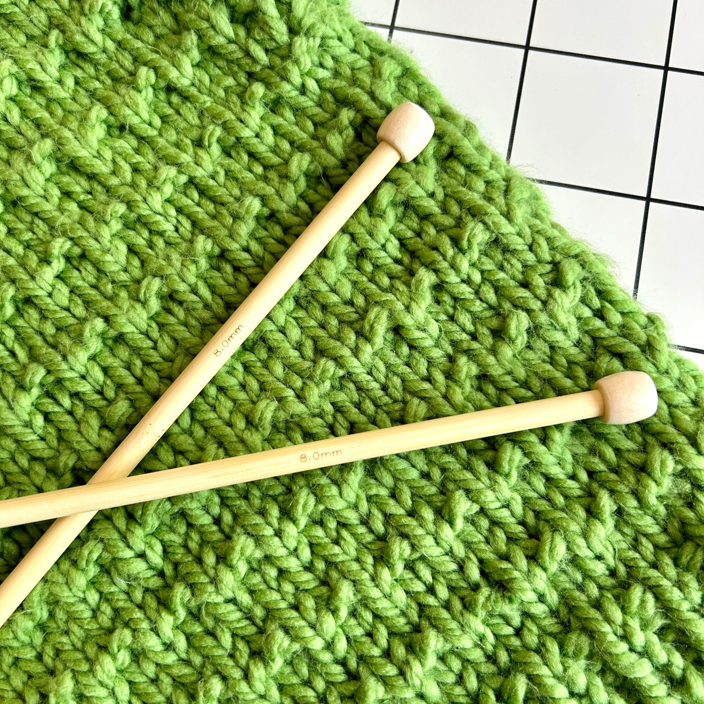 8mm knitting needles | bamboo knitting needles | long length 