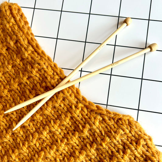 6mm knitting needles | bamboo short length knitting needles