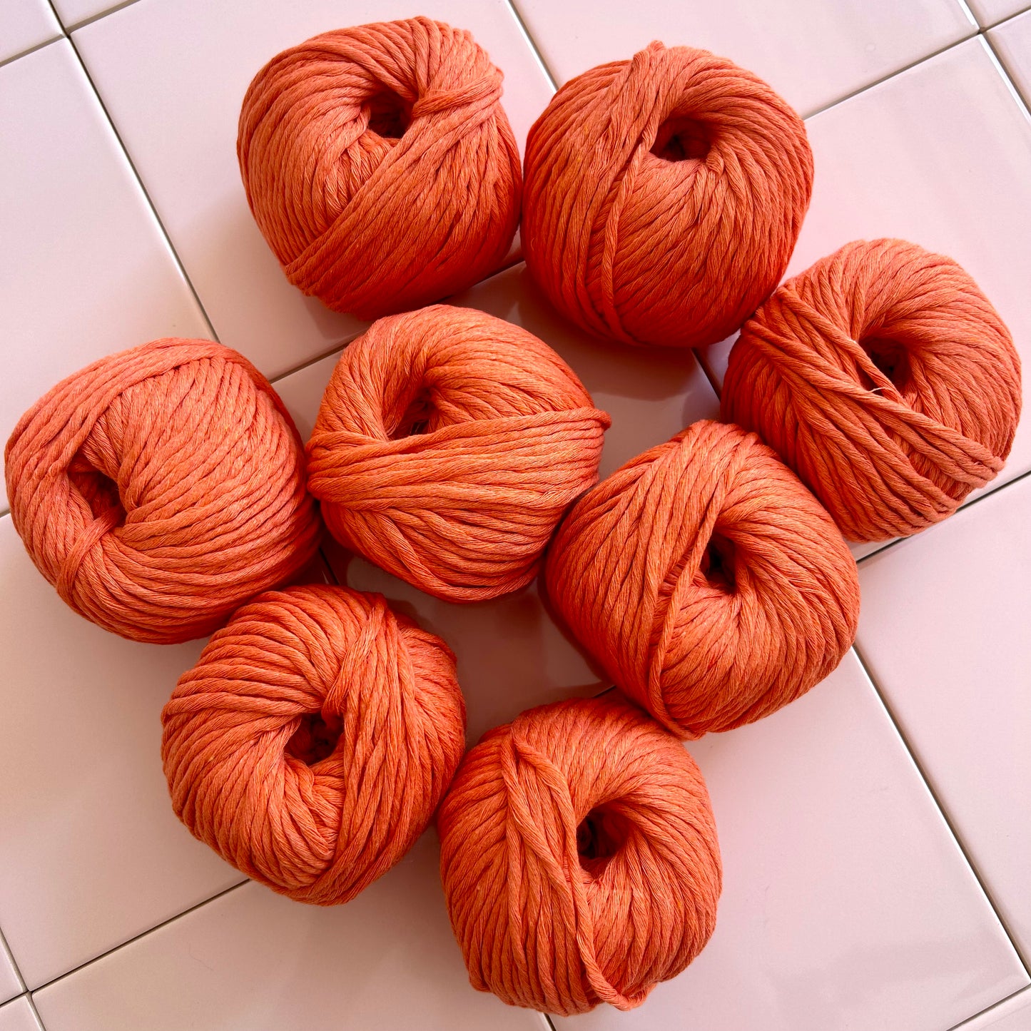 Chunky cotton yarn bundle of 8 | 100% recycled yarn