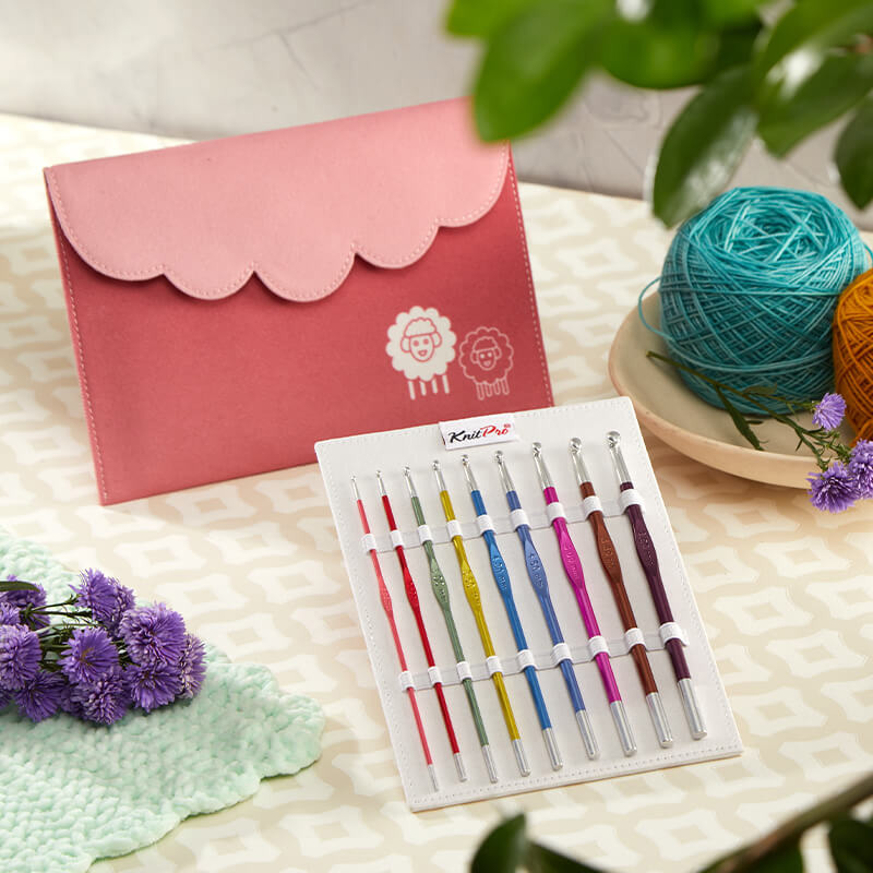 knit pro zing crochet hook set