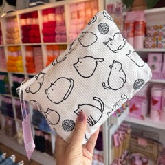 MINI PROJECT BAG - Knitting Cat
