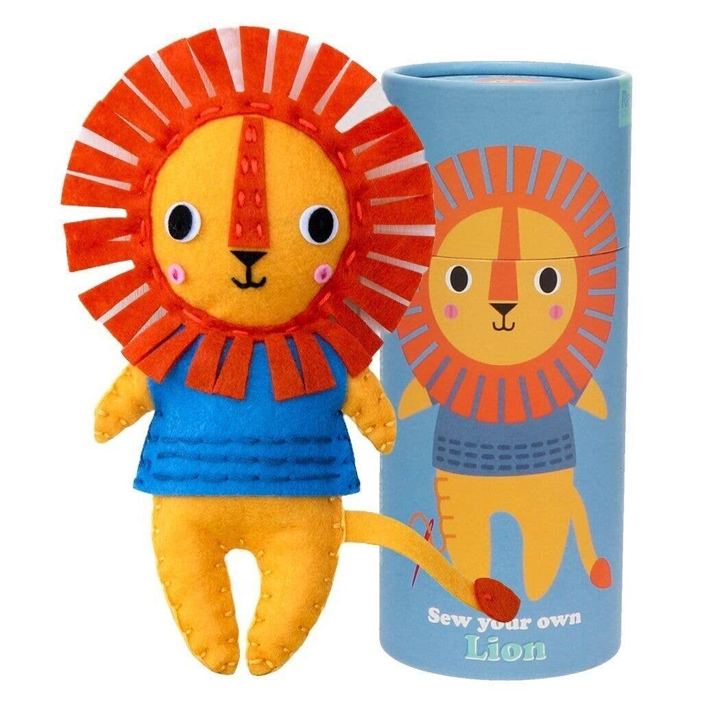 Felt sewing kit - lion - children's sewing kit
