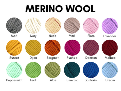 super chunky merino wool colour chart