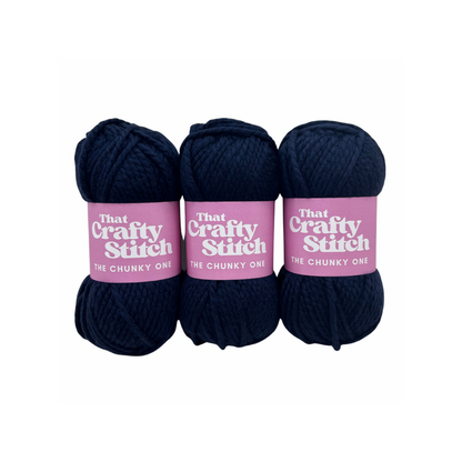 navy super chunky yarn bundle