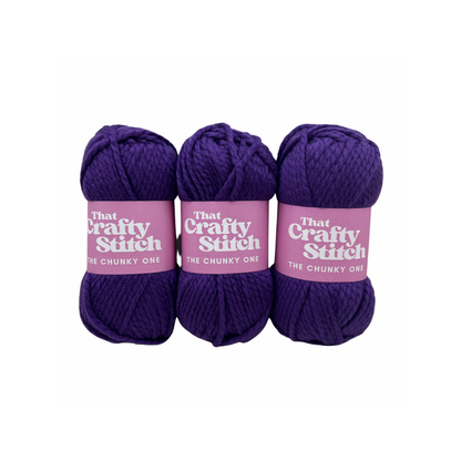 Purple Super chunky yarn bundle