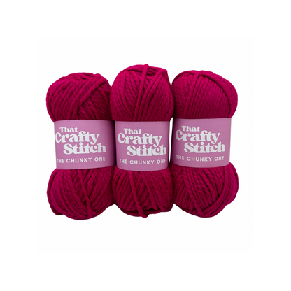 Pink Super chunky yarn bundle