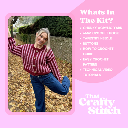 CROCHET KIT - Sophie Cardigan
