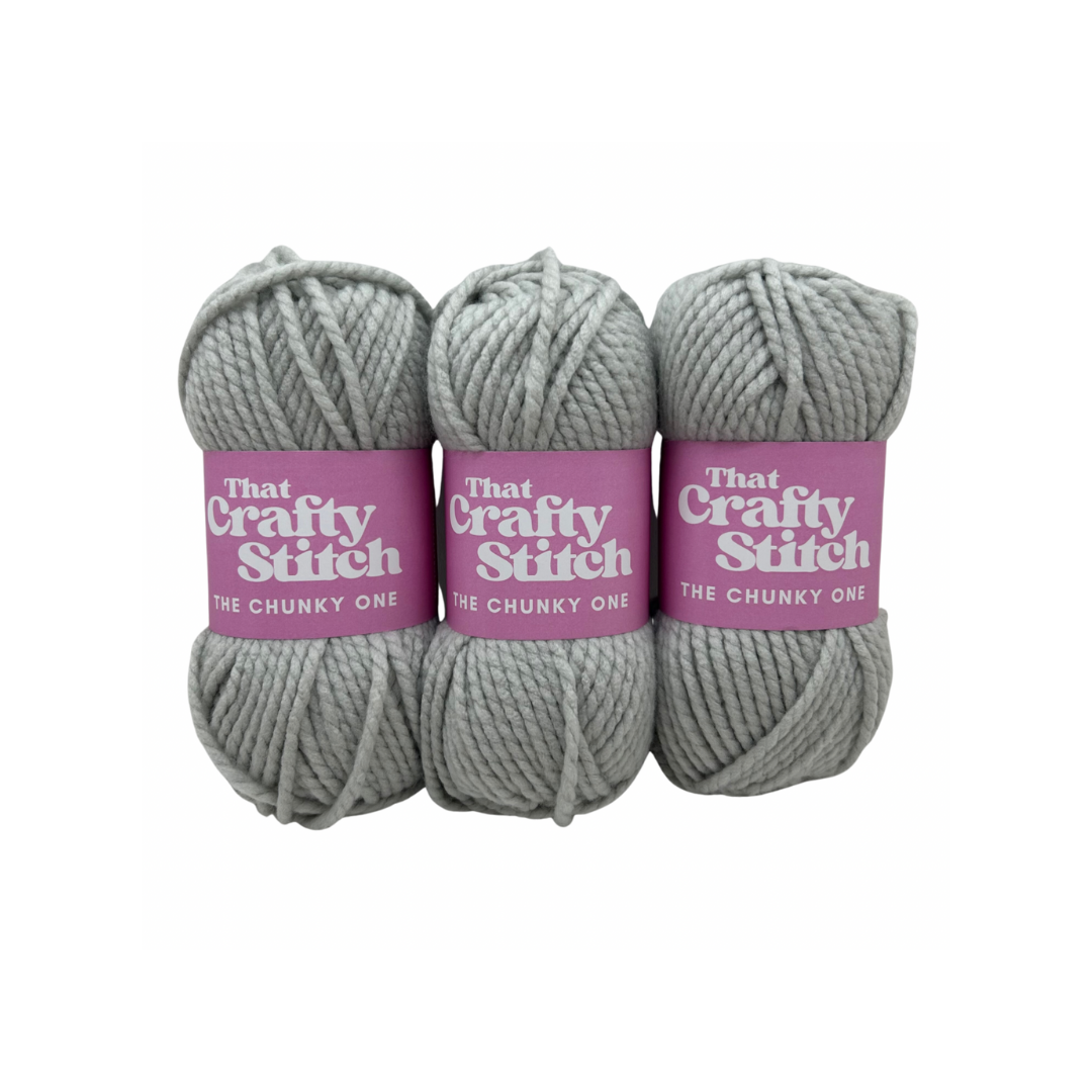 beige super chunky yarn bundle