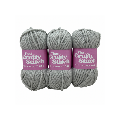 beige super chunky yarn bundle