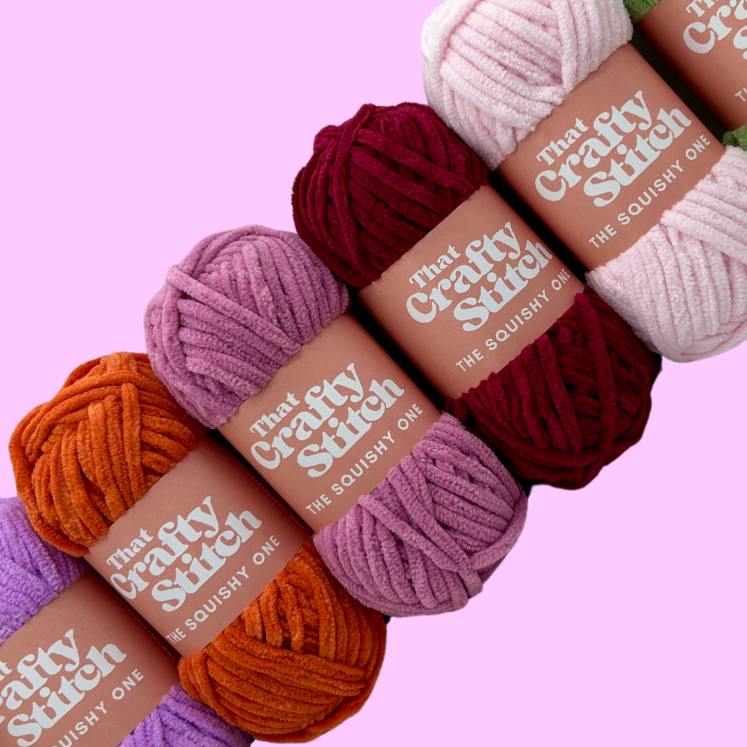 super chunky chenille yarn | the squishy one | that crafty stitch