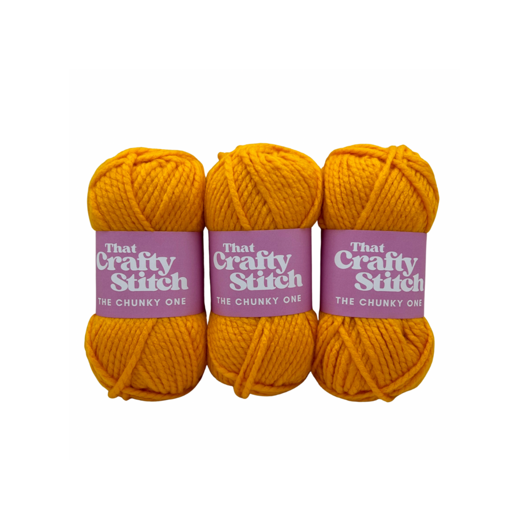 Yellow Super chunky yarn bundle