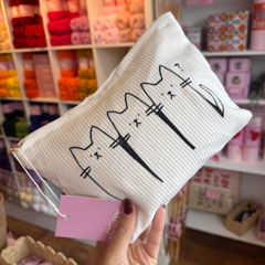 MINI PROJECT BAG - White Cat