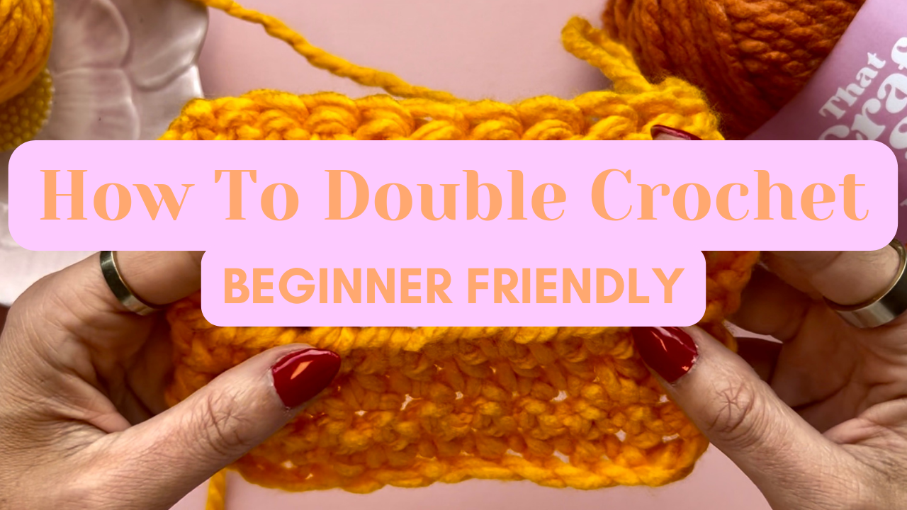 how to double crochet beginner friendly tutorial