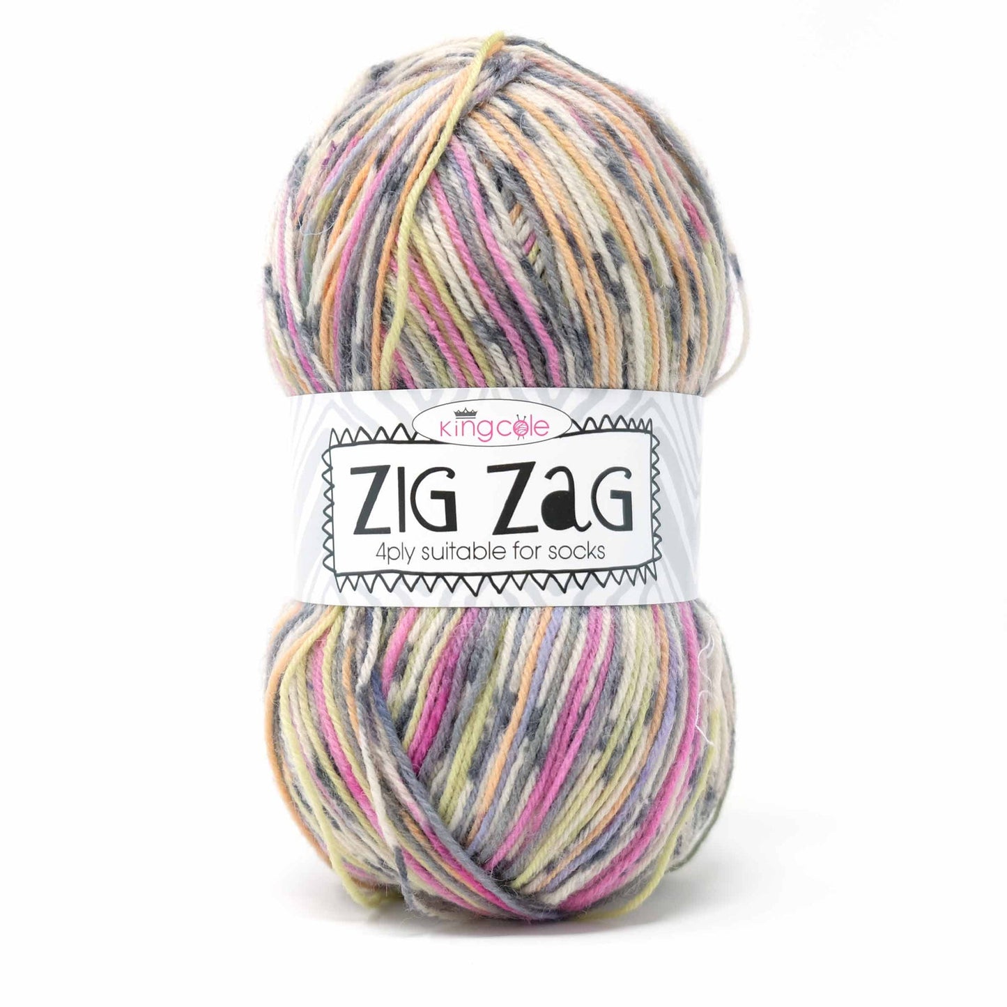 King cole Zig Zag sock yarn | 4-ply yarn