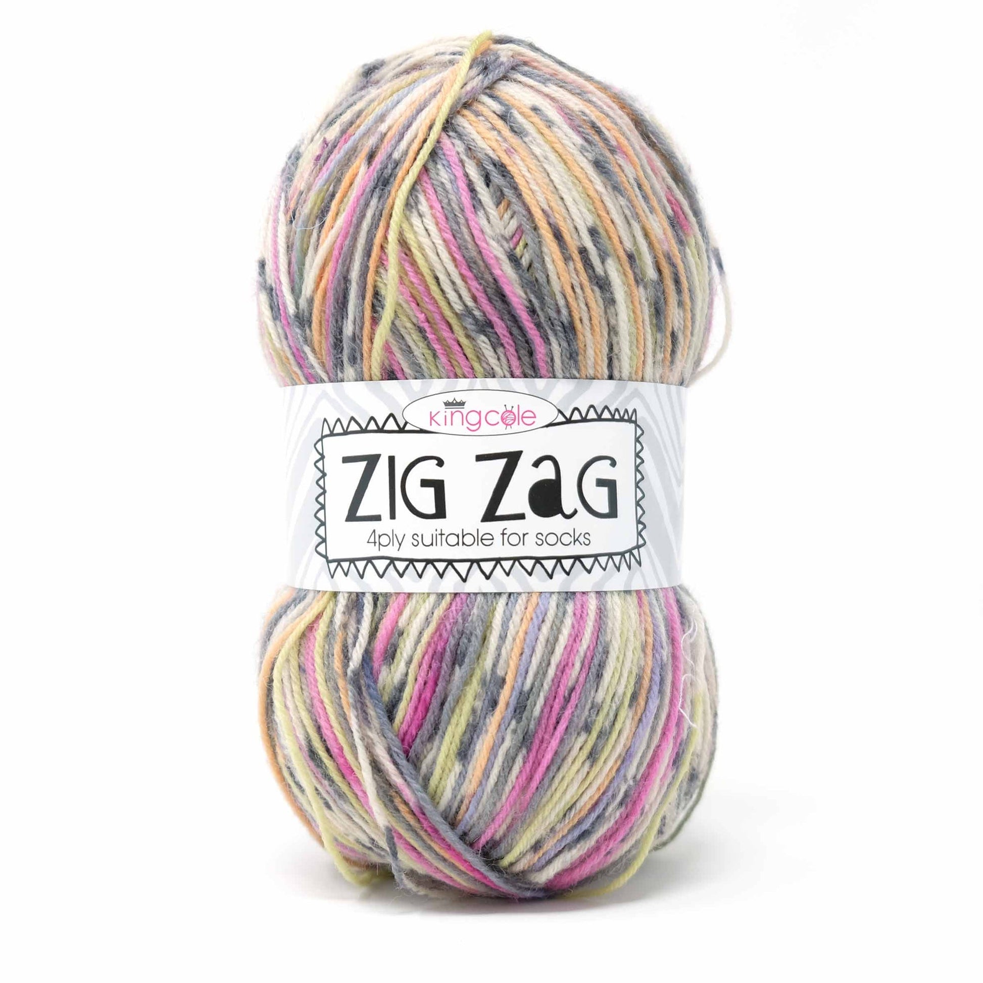 King cole Zig Zag sock yarn | 4-ply yarn