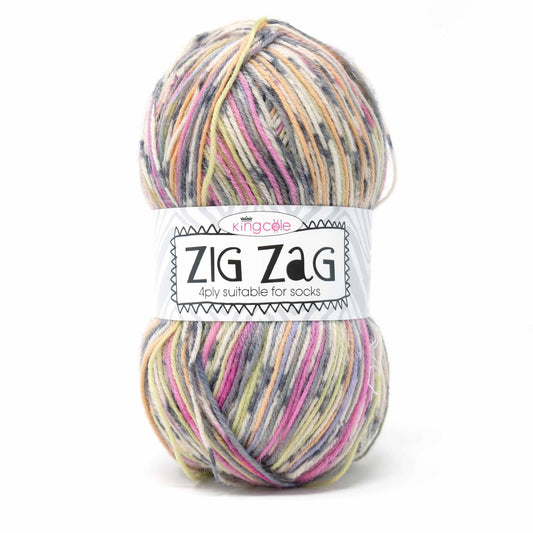 King cole Zig Zag sock yarn | 4-ply yarn
