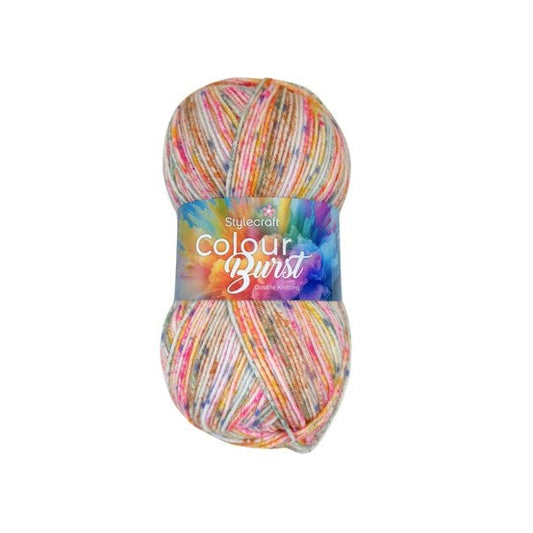 Stylecraft Colourburst DK yarn | 80% acrylic and 20% polyamide yarn | self striping 