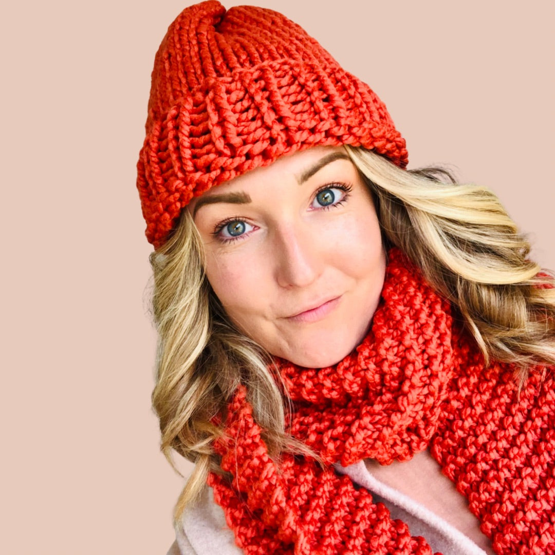 Knit your own bobble hat online