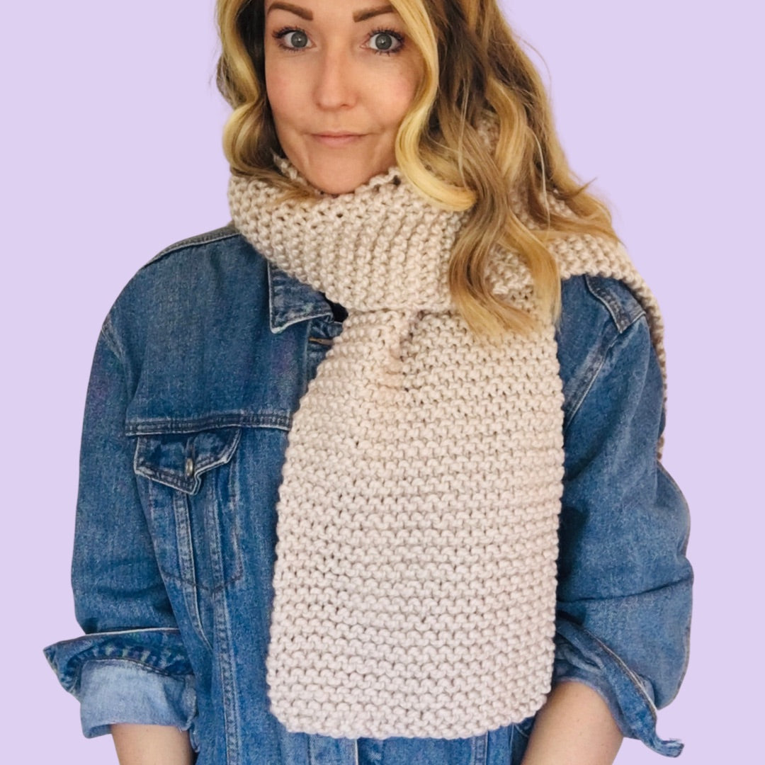 Beginner scarf knit kit