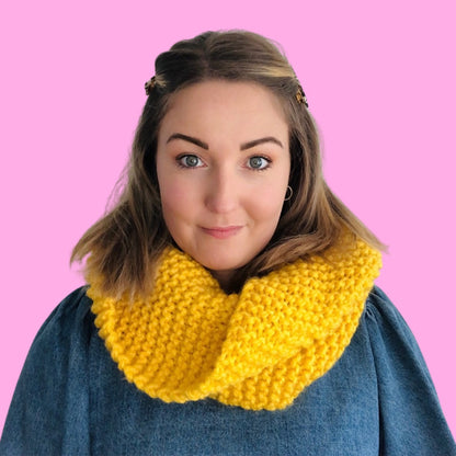 beginner friendly snood knitting kit