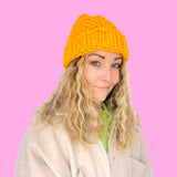 Twisted beanie hat knit kit