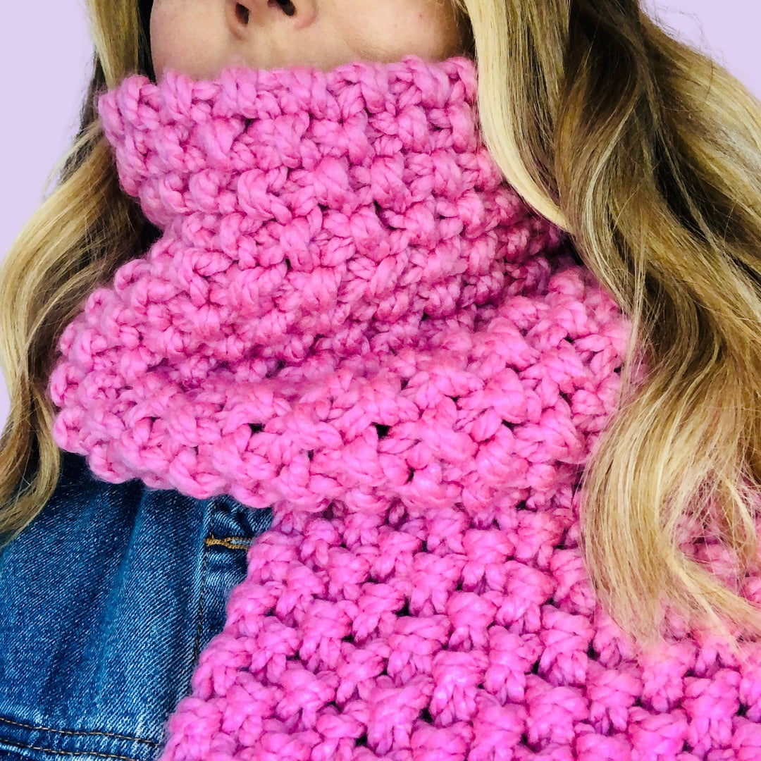 chunky scarf knitting kit