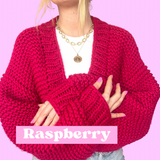 pink cardigan knit kit