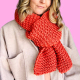 beginner scarf knitting kit