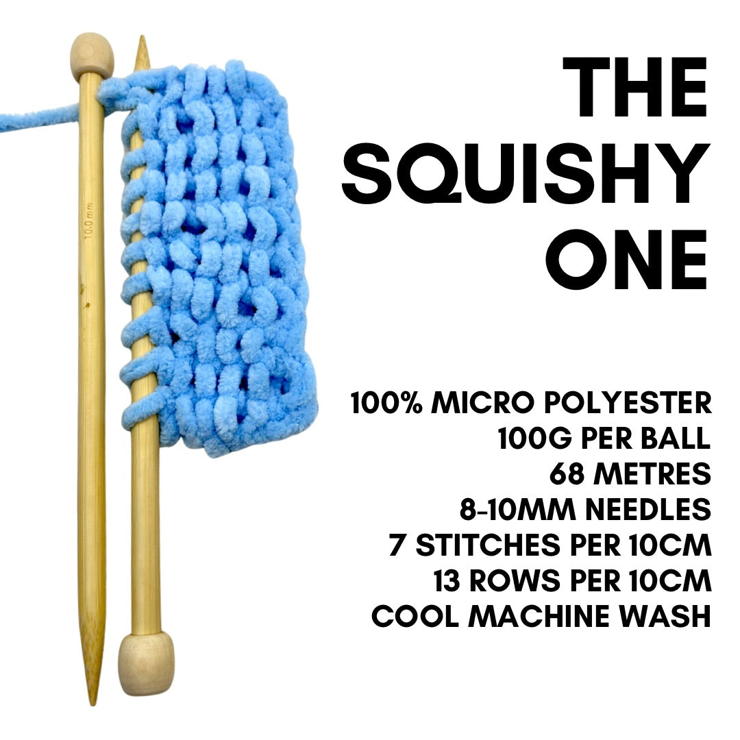 the squishy one - super chunky chenille yarn