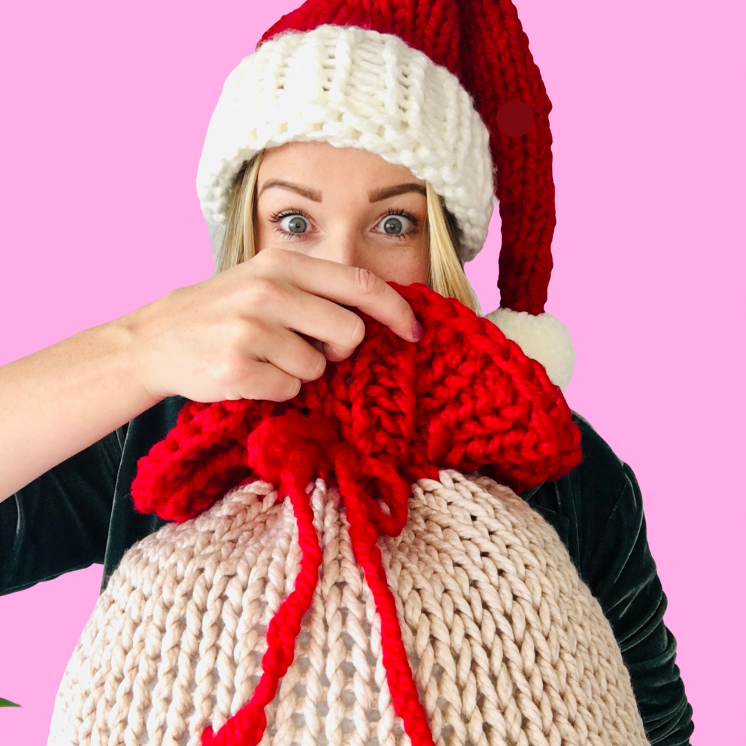 santa sack knit kit